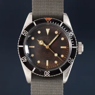 Tudor Submariner 7924 37mm Stainless steel Black