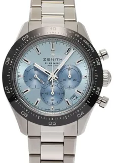 Zenith Chronomaster Sport 03.3105.3600/52.M3100 40mm Ceramic and Stainless steel Blue