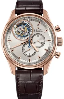 Zenith El Primero 18.2050.4035/01.c713 Rose gold Silver