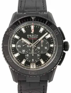 Zenith El Primero Stratos Flyback 24.2060.405/21.C707 46mm Stainless steel Black