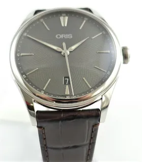 Oris Artelier Date 01 733 7721 4053 40mm Stainless steel dark grey