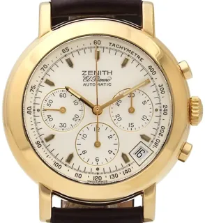 Zenith El Primero 06-0250-400 38mm 18kt yellow gold White