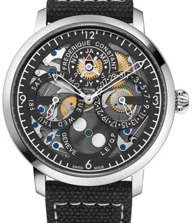 Frédérique Constant Manufacture Slimline Perpetual Calendar FC-775PS4S6 42mm Stainless steel Black