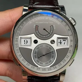 A. Lange & Söhne Zeitwerk 148.038 44mm White gold Gray