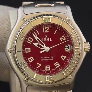 Ebel Discovery 993913 Yellow gold and Stainless steel Burgundy