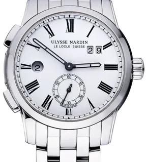 Ulysse Nardin Dual Time 3343-126 42mm Stainless steel Silver