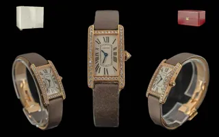 Cartier American Tank 18ct Gold