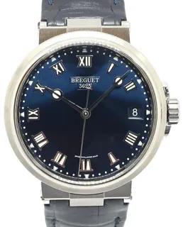 Breguet Marine 5517TI/Y1/9ZU 40mm Titanium Blue