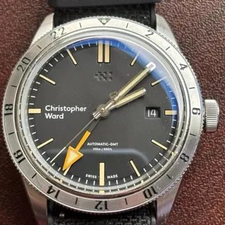 Christopher Ward C65 GMT 41mm Stainless steel Black