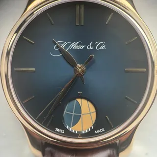 H. Moser & Cie. Endeavour 1348-0100 40.8mm Rose gold Blue