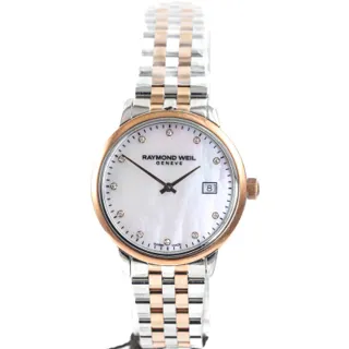 Raymond Weil Toccata 5985-SP5-97081 29mm Stainless steel and Rose gold-plated White