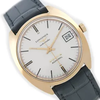 Longines Admiral L1308 36mm Yellow gold Silver