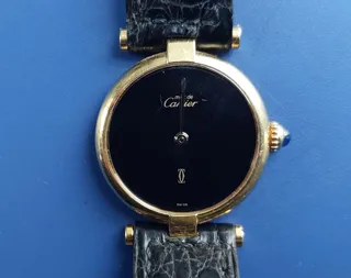 Cartier Vermeil Gold-plated Black