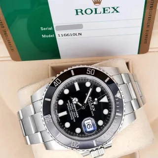 Rolex Submariner Date 116610LN Stainless steel Black