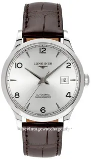 Longines Record L2.821.4.76.2 40mm Stainless steel Silver