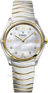 Ebel Sport Classic 1216566 33mm Yellow gold and Stainless steel White