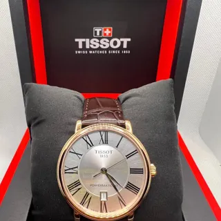 Tissot T-Classic T122.407.36.033.00 40mm Rose gold Silver