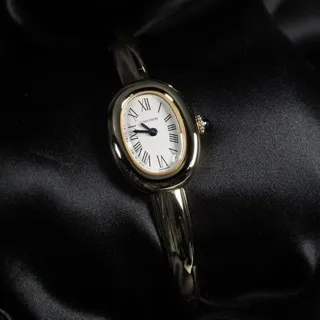 Cartier Baignoire WGBA0035 24.5mm Yellow gold Silver