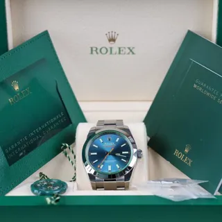 Rolex Milgauss 116400GV 40mm Stainless steel Blue