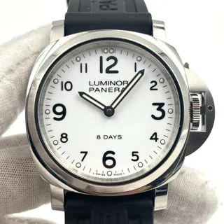 Panerai Luminor Base 8 Days PAM 00561 Stainless steel White