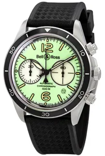 Bell & Ross BR V2-94 BRV294-LUM-ST/SRB 41mm Stainless steel Green