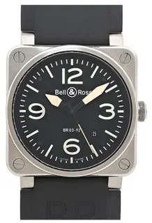 Bell & Ross Instruments BR0392-BLC-ST 42mm Stainless steel Black