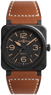 Bell & Ross Instruments BR03A-HER-CE/SCA 41mm Black ceramic Black