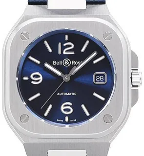 Bell & Ross Instruments BR05A-BLU-ST/SRB 40mm Stainless steel Blue