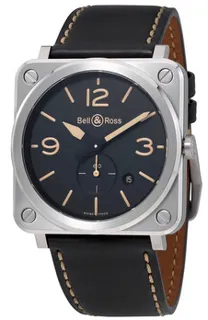 Bell & Ross Instruments BRS-HERI-ST/SCA 39mm Stainless steel Black