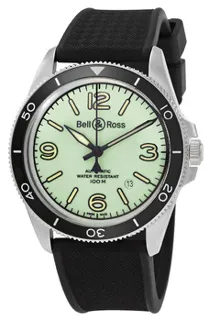 Bell & Ross Vintage BRV292-LUM-ST/SRB Stainless steel Green