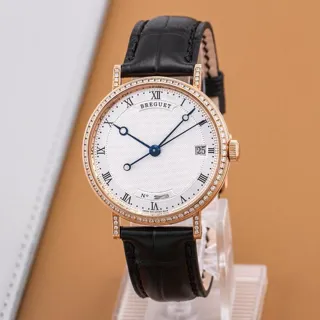 Breguet Classique 9068BR/12/976/DD00 33.5mm Rose gold Silver