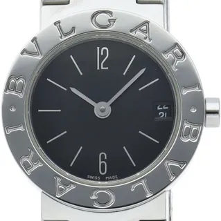 Bulgari Bulgari BB23SS/BB23SSD 23mm Stainless steel Black