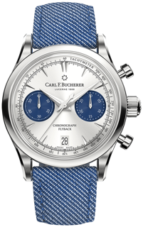 Carl F. Bucherer Manero Flyback 00.10927.08.13.03 40mm Stainless steel Silver