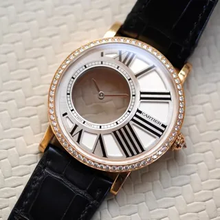 Cartier Rotonde HPI00635 42mm Rose gold Silver