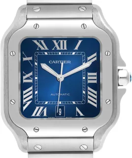 Cartier Santos WSSA0030 Stainless steel Blue