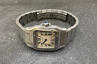 Cartier Santos 25mm Stainless steel Champagne