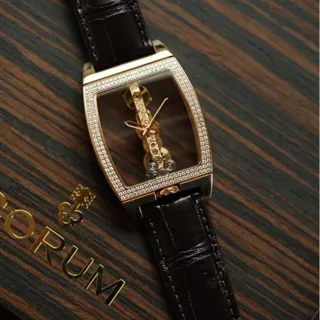 Corum Golden Bridge 113.161.85/0002 37mm Rose gold Skeletonized