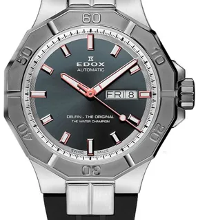 Edox 88008-3GCA-BGO 43mm Stainless steel Gray