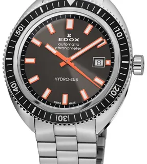 Edox 80128-3NM-GINO 42mm Stainless steel Gray