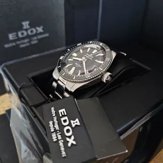 Edox 80131 3NM NIB 38mm Black