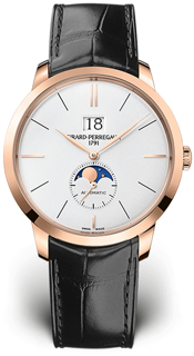 Girard-Perregaux 1966 Large Date and Moon Phases 49556-52-131-BB6C 18k rose gold Silver