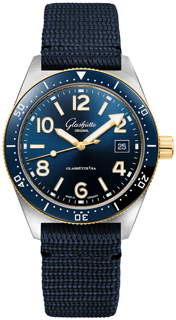 Glashütte SeaQ 1-39-11-10-90-34 Yellow gold and Stainless steel Blue