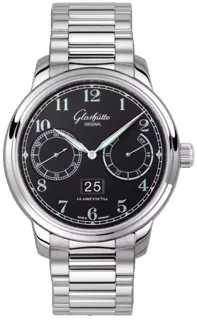 Glashütte Senator Observer 100-14-07-02-70 44mm Stainless steel Black