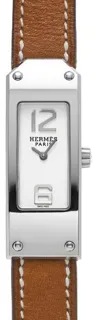 Hermès Kelly KT1.210 15.5mm Stainless steel White