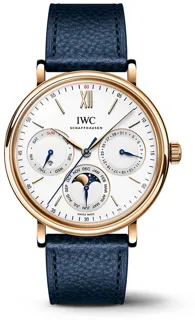 IWC Portofino Perpetual Calendar IW344602 40mm Yellow gold Silver