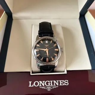 Longines Conquest Heritage L1.645.4.524 34mm Stainless steel Black