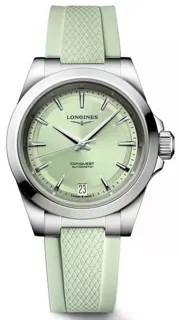 Longines Conquest L3.430.4.02.9 34mm Stainless steel Green