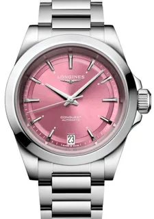 Longines Conquest L3.430.4.99.6 34mm Stainless steel Pink