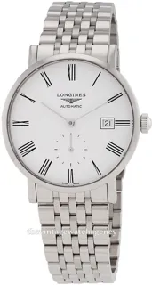 Longines Elegant L4.812.4.11.6 39mm Stainless steel White