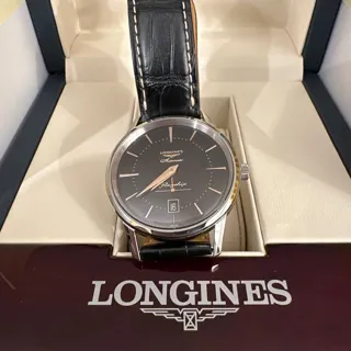 Longines Flagship Heritage L47954580 38.5mm Stainless steel Black